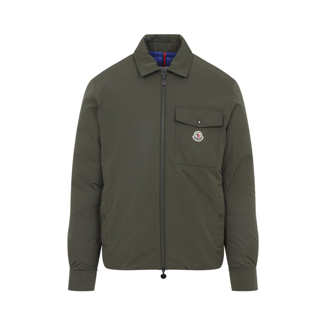 Moncler Vigeon Shirt Green Polyester Jacket