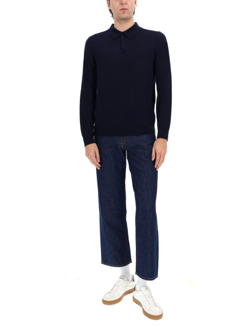 Ps Paul Smith Deep Indigo Faded Copper Rivets Jeans