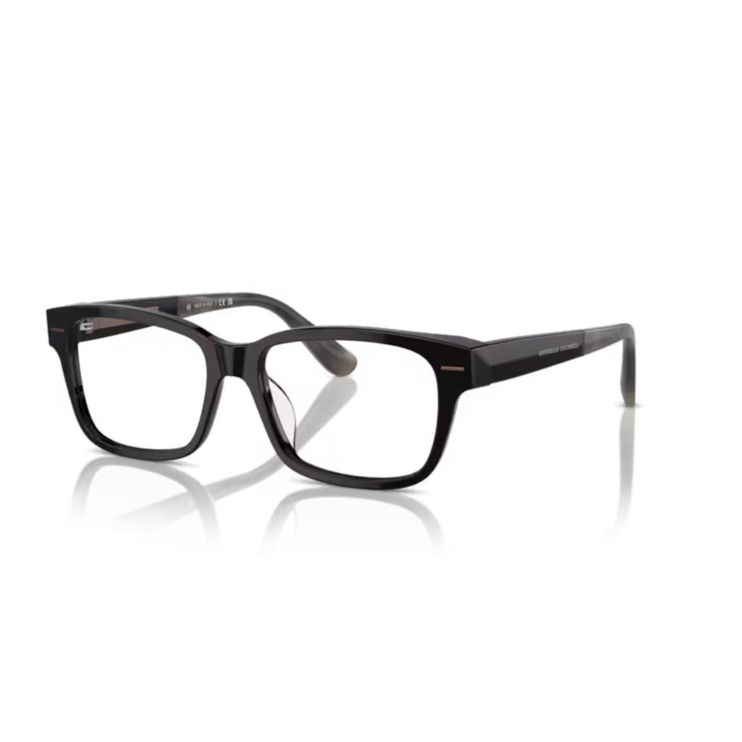 Brunello Cucinelli Rectangular Acetate Eyeglass Frames With Gradient Temples