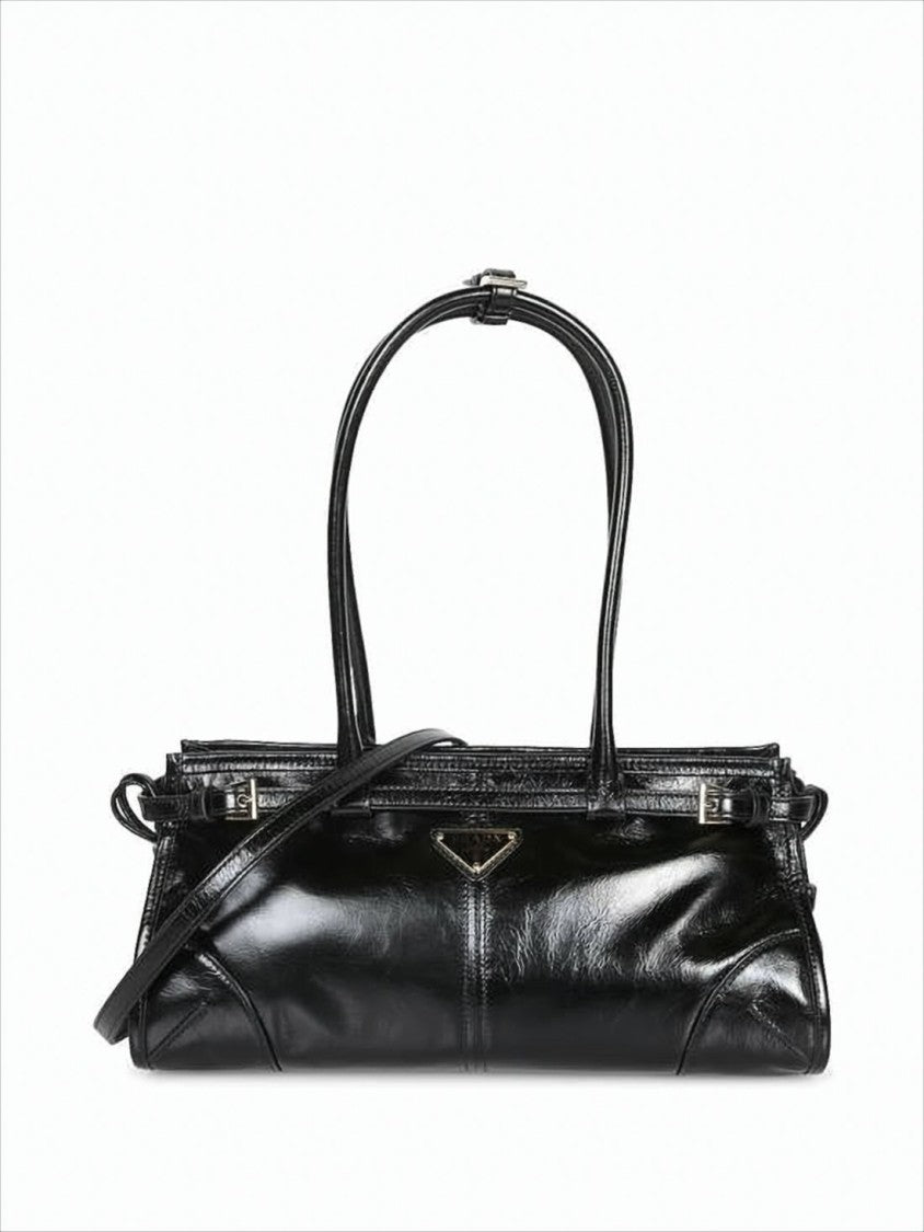 Prada Black Leather Shoulder Bag