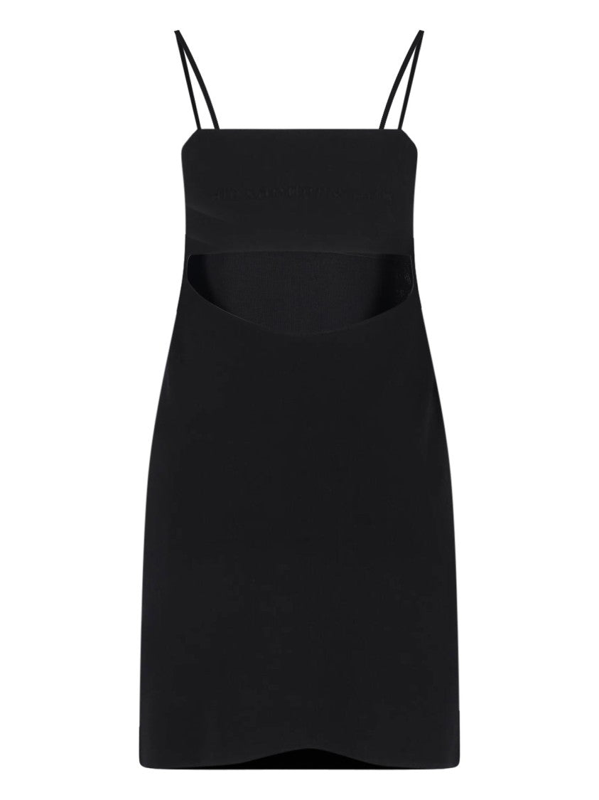 Alexander Wang Logo Mini Dress – Black