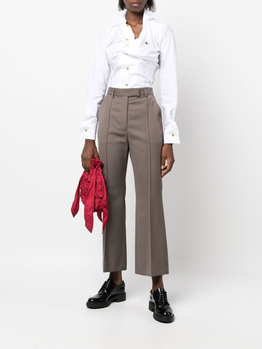 Vivienne Westwood Draped White Cotton Top