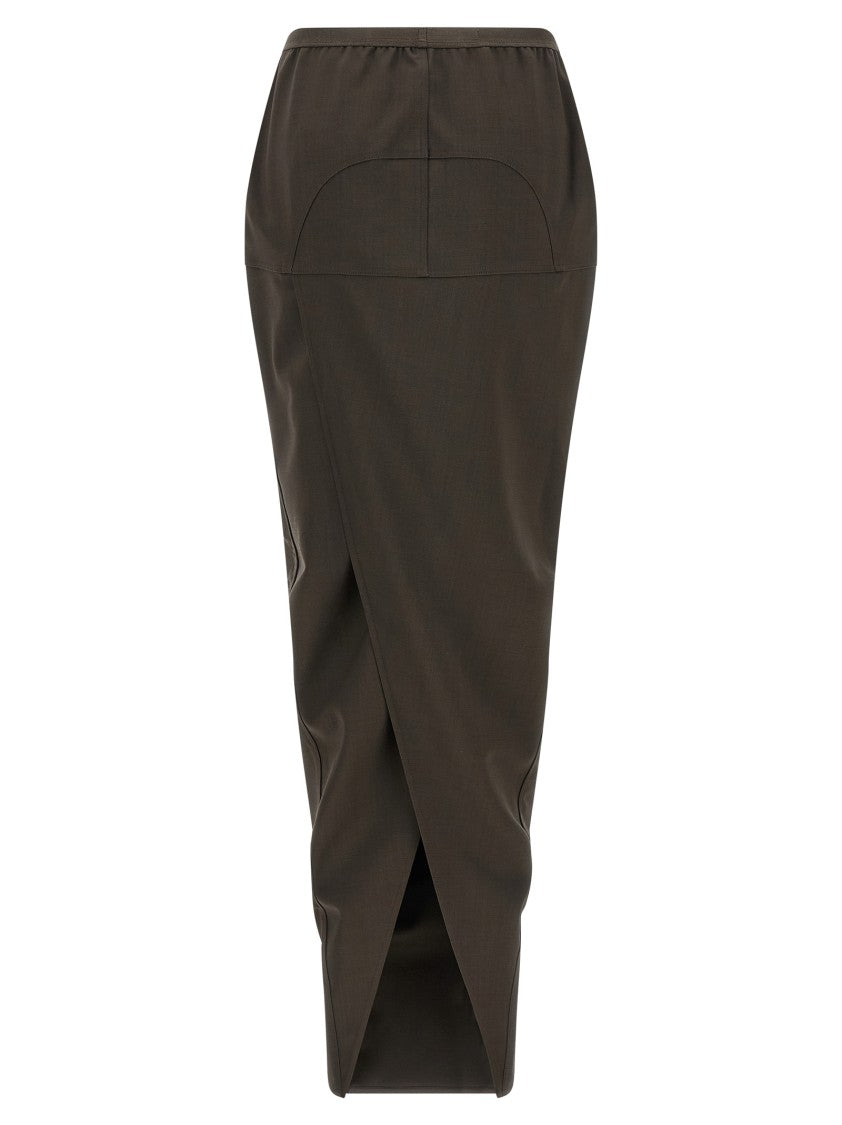 Rick Owens 'Soft Pillar Long' Skirt