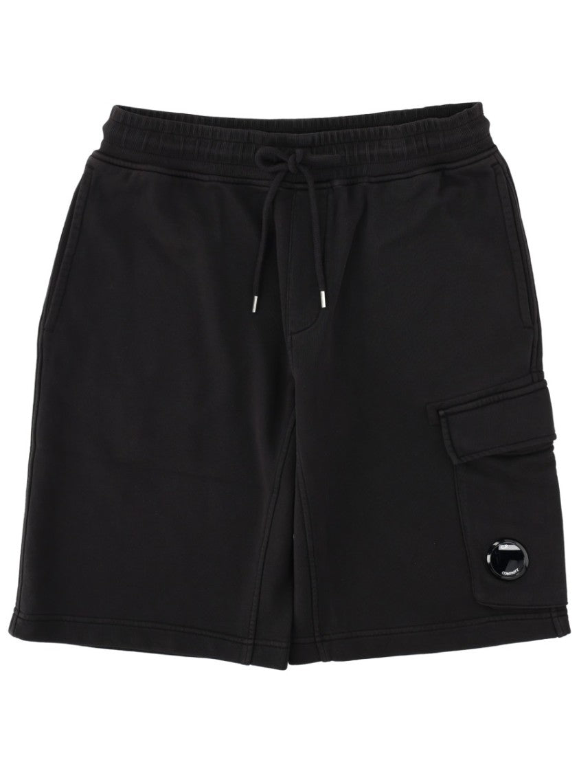 C.P. Company Sweatbermuda Cargo Elastic Drawstring Cotton Shorts