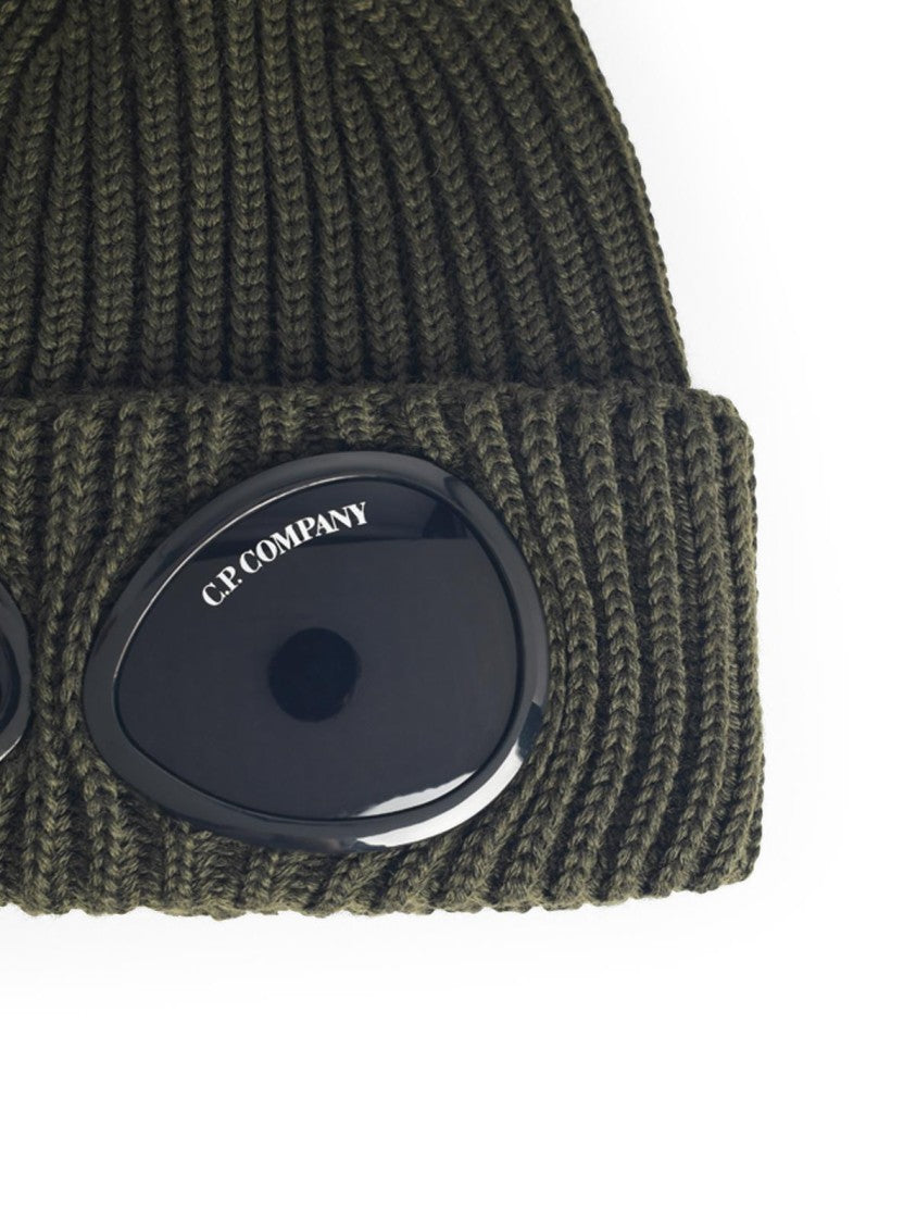 C.P. Company Green Merino Wool Beanie