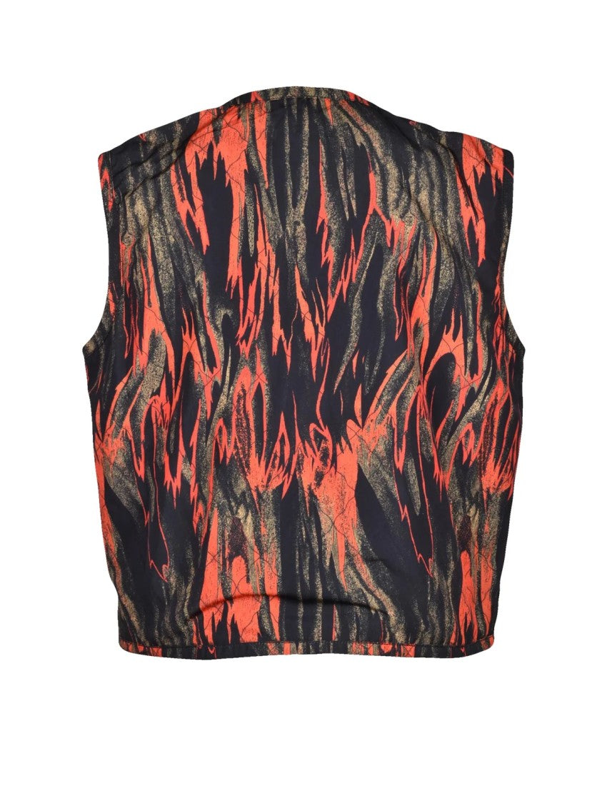 Vivienne Westwood Multicolour Abstract Patterned Fishing Gilet
