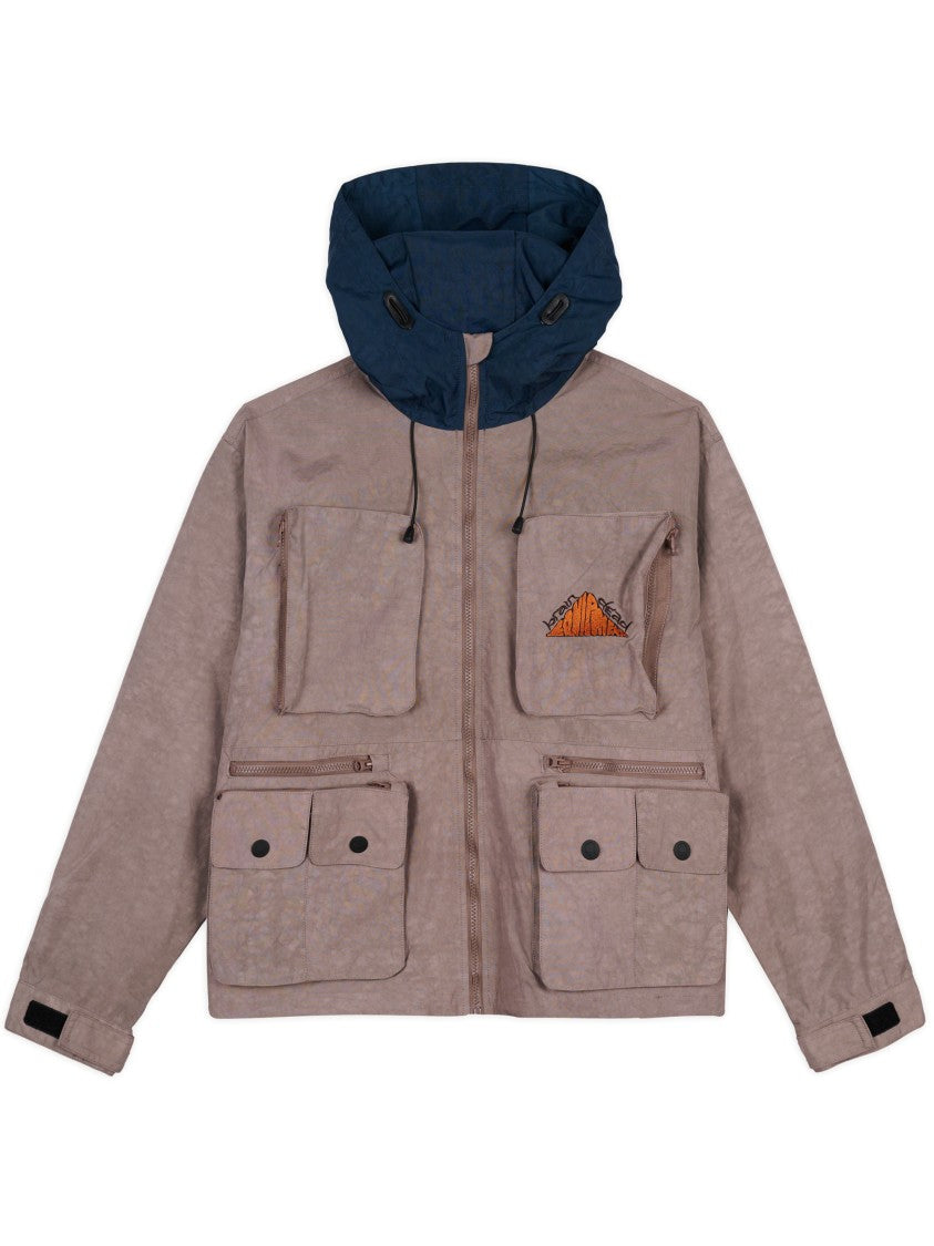 Brain Dead Textured Jacket With Contrasting Hood