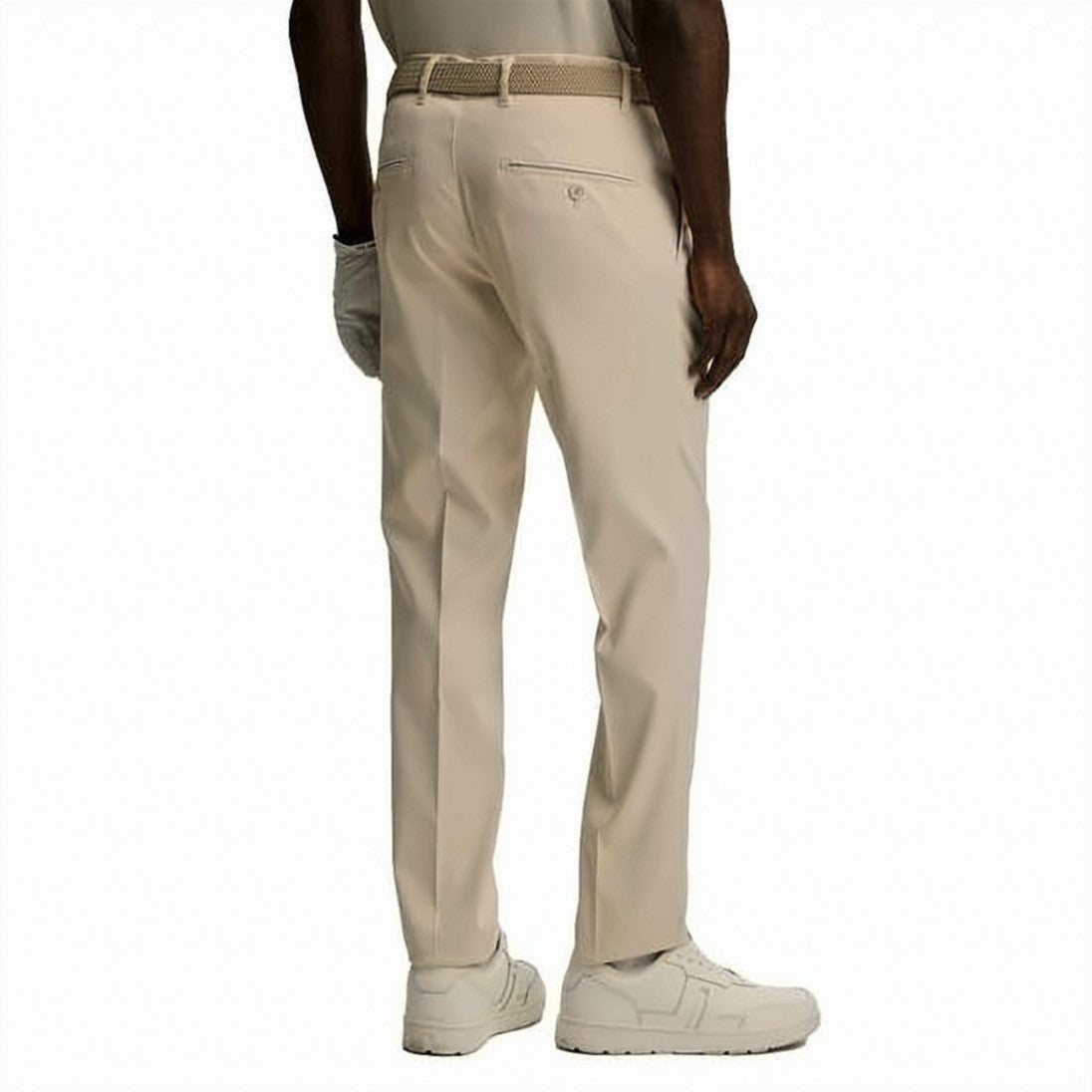 J Lindeberg Straight Fit Tailored Pants With Mid-Rise Waist
