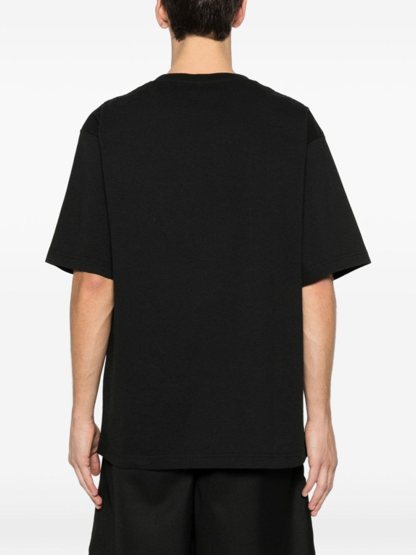 Kenzo Short-Sleeve Black T-Shirt With Embroidered Tiger