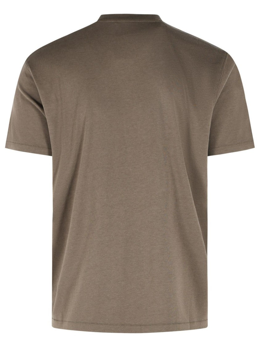 Tom Ford Lyocell And Green Cotton T-Shirt
