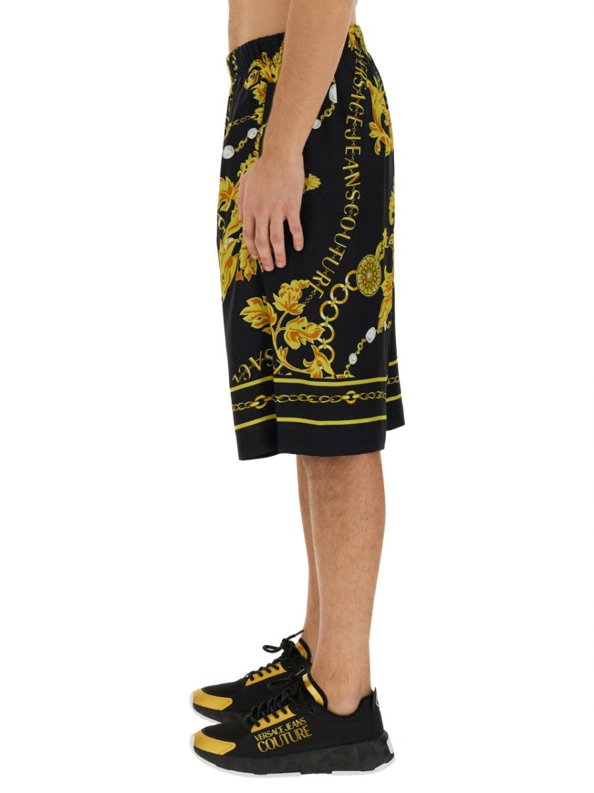 Versace Jeans Couture Chain Couture Bermuda Shorts