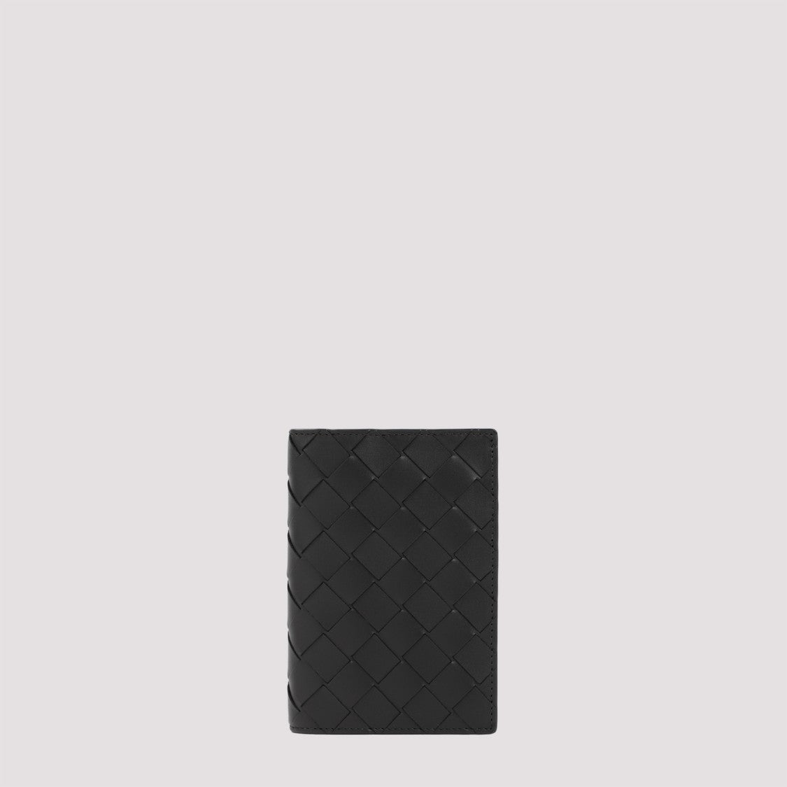 Bottega Veneta Black Intrecciato Passport Case