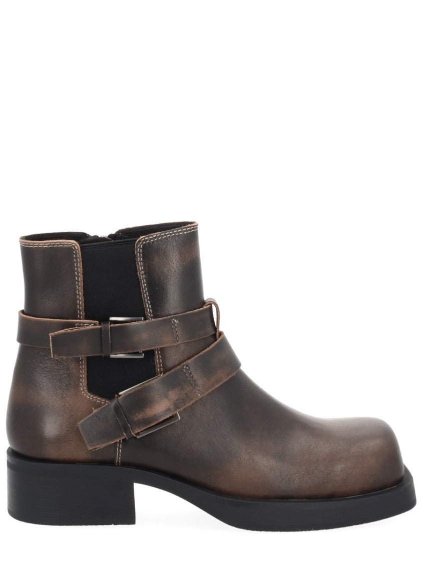 Ash Yuri Distressed Ankle Boots