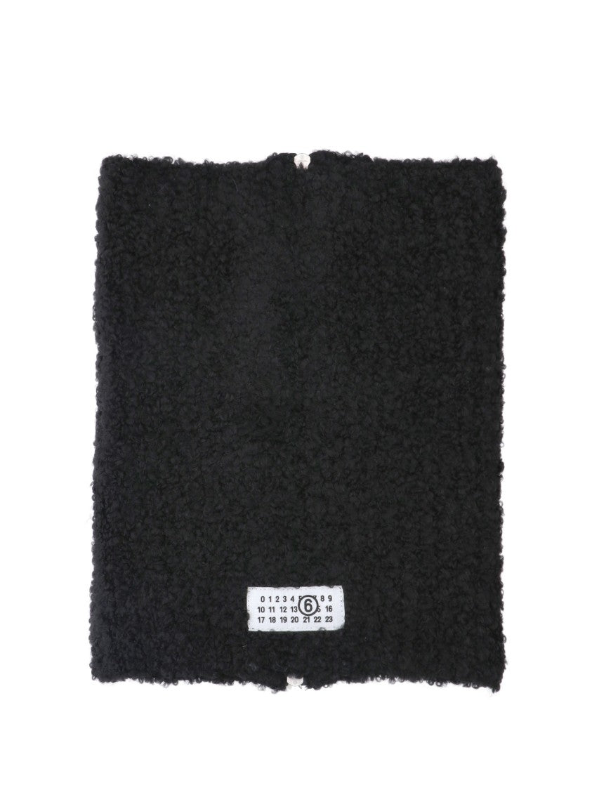 Mm6 By Maison Margiela Ribbed Knit Neck Warmer With Full-Length Zipper