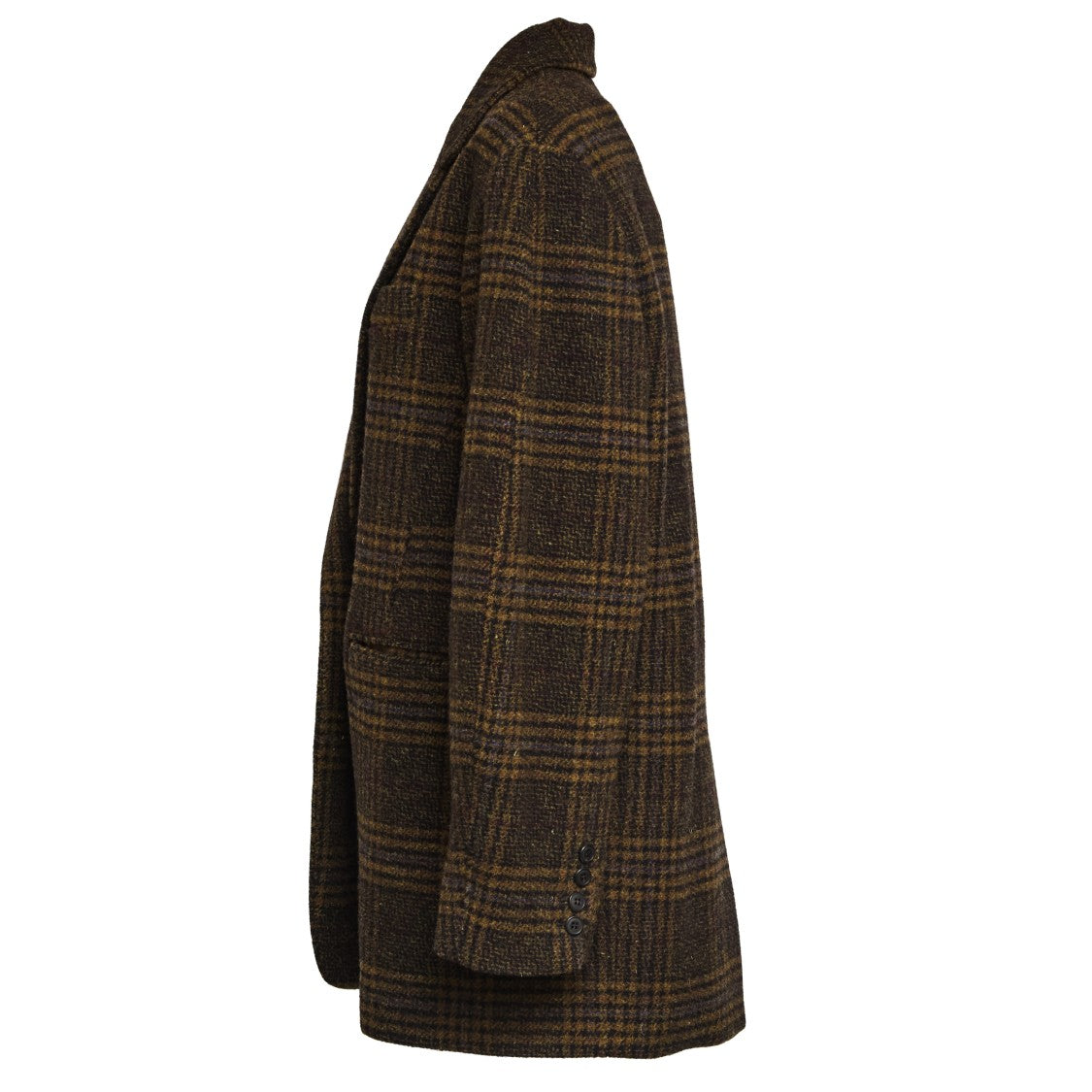 Isabel Marant Check Pattern Blazer With Notched Lapel