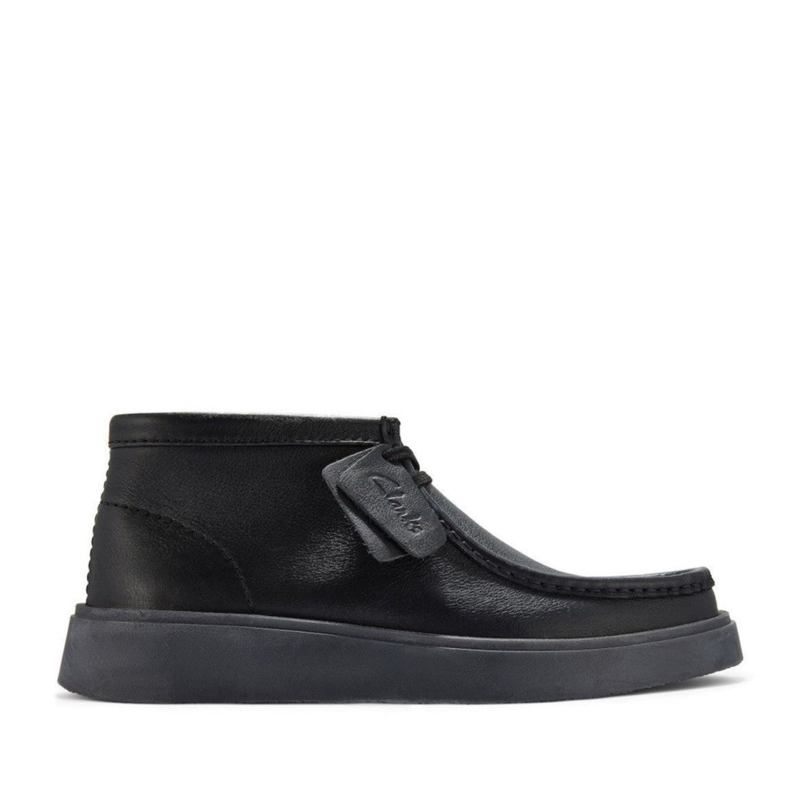 Clarks Torview Hi G Black Moccasin Leather Ankle Boots