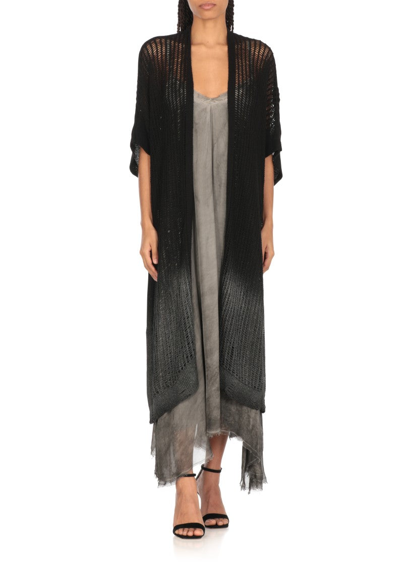 Sanctamuerte Grey Viscose And Silk Dress