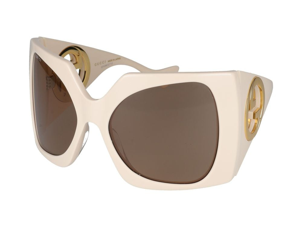 Gucci Sunglasses Gg1255s 002 Ivory White Brown 64/20/125
