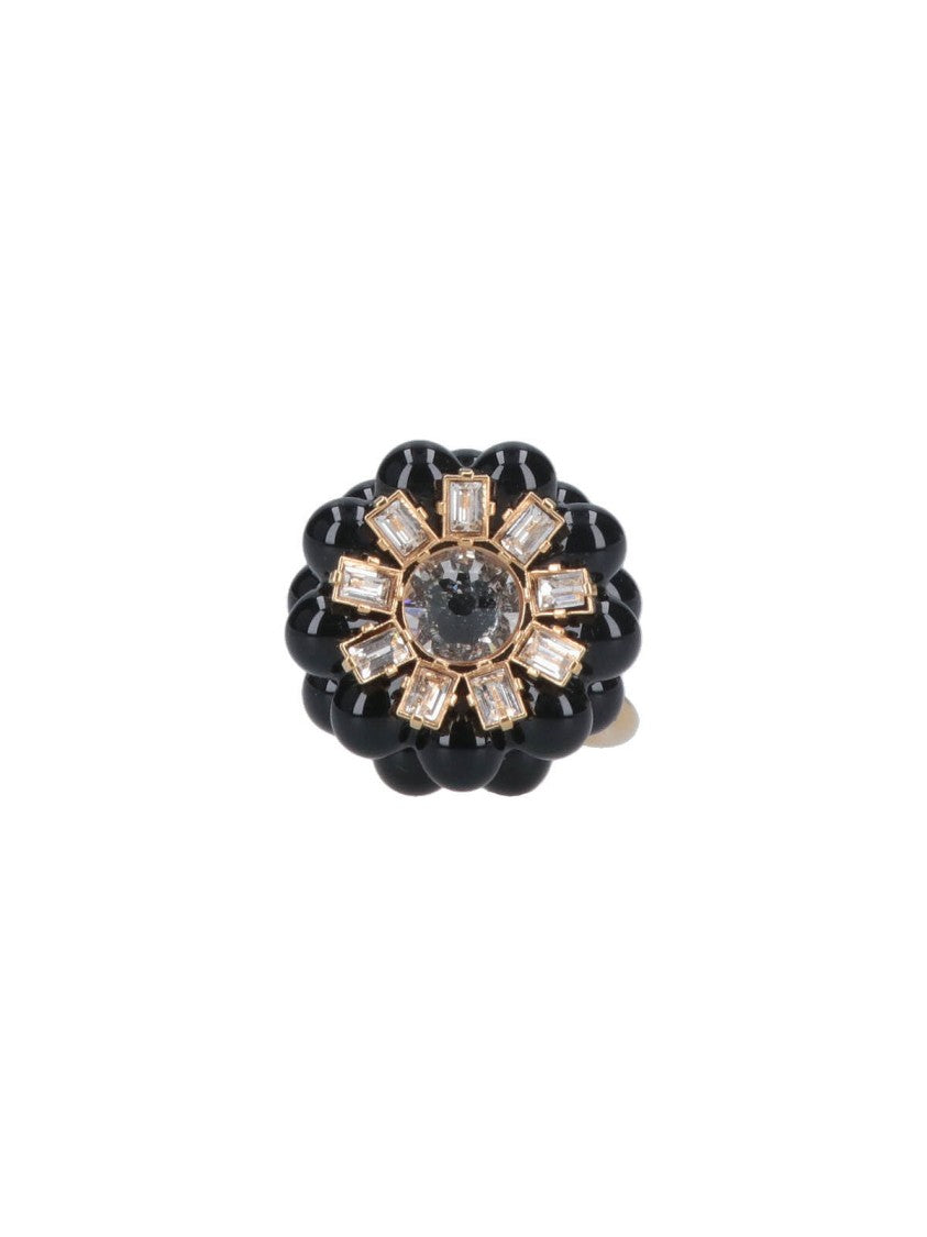 Céline "Mûre Heirlooms" Rhinestone Ring Gold-Tone