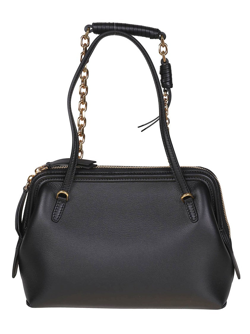 Etro Small Doctor Structured Leather Shoulder Bag