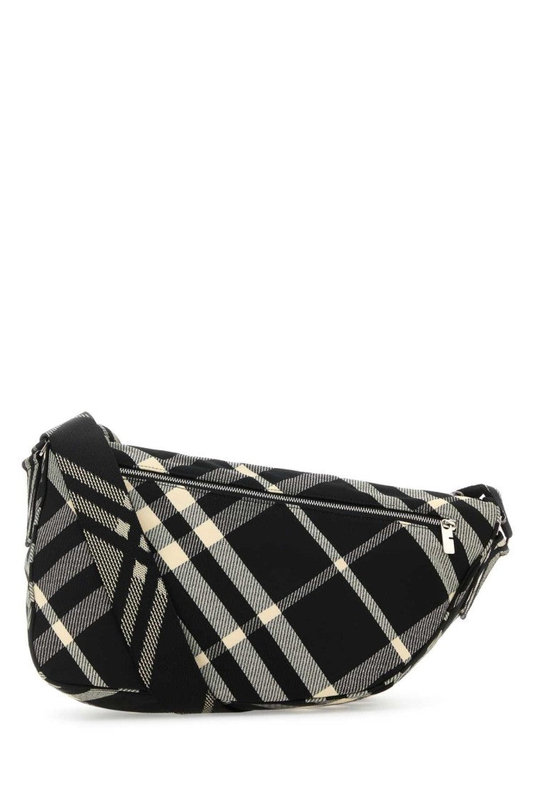 Burberry Embroidered Fabric Shield Crossbody Bag