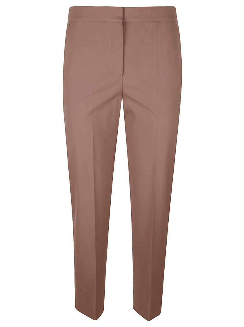 Max Mara Tailored Straight-Leg Pants With Mid-Rise Waist And Pleats