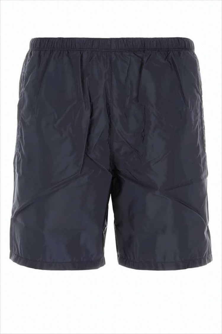 Prada Black Swim Shorts With Design