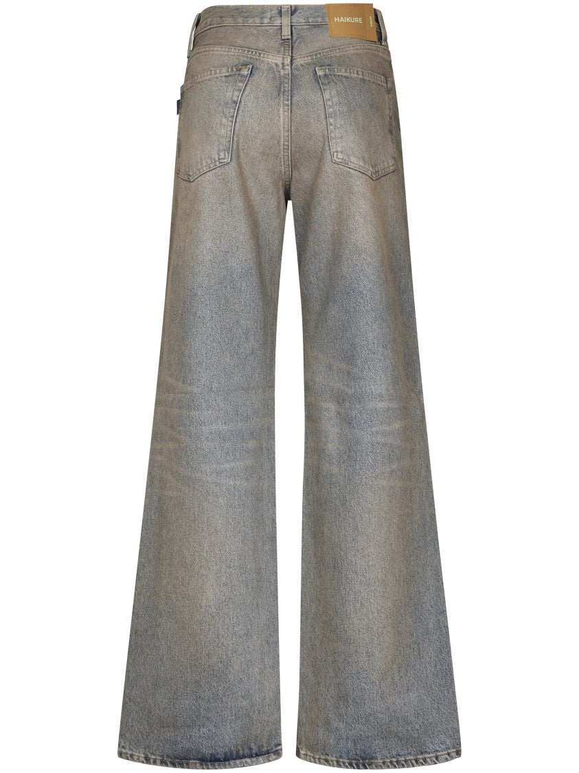 Haikure Wide-Leg Trousers With High Waist And Five-Pocket Design