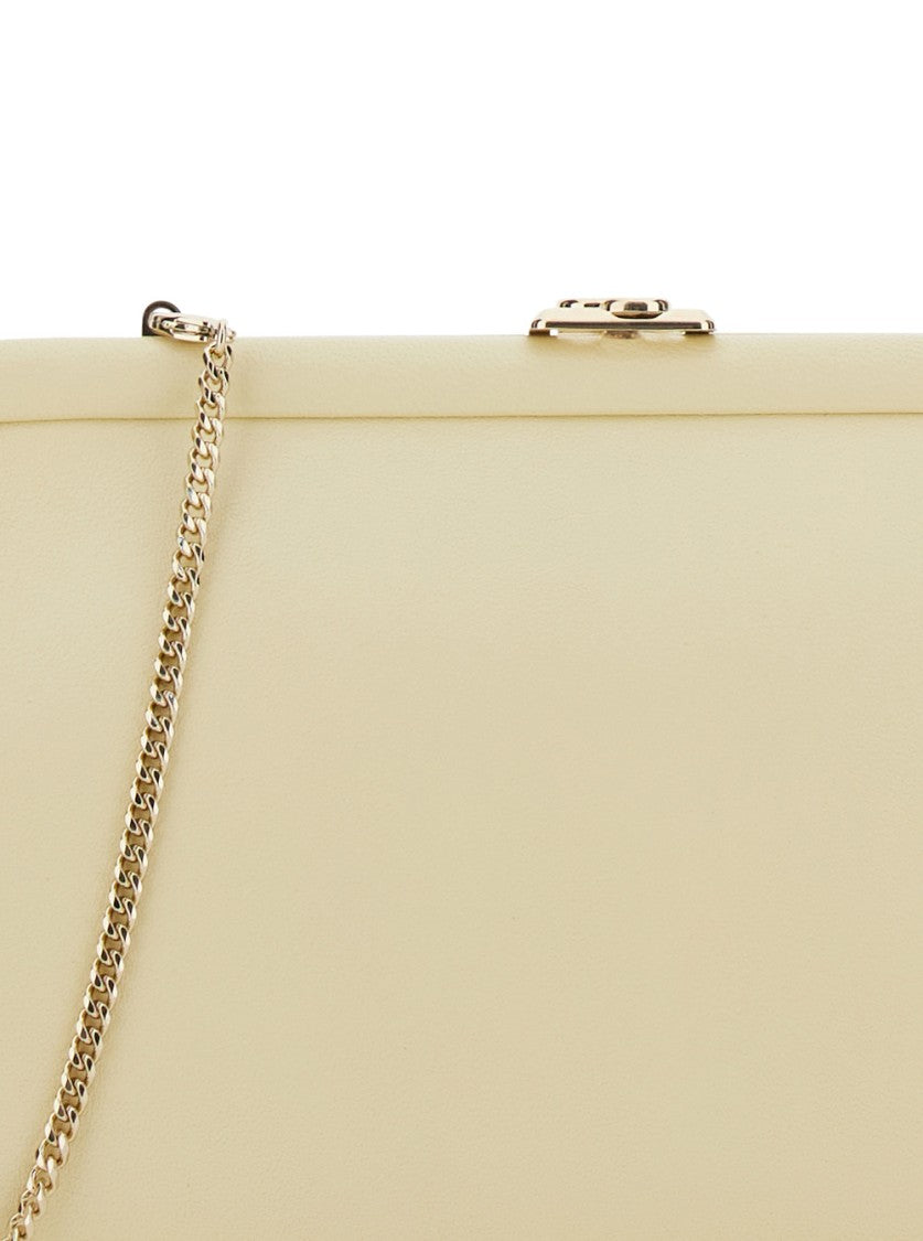 Jimmy Choo Skylar Structured Clutch With Chain Strap