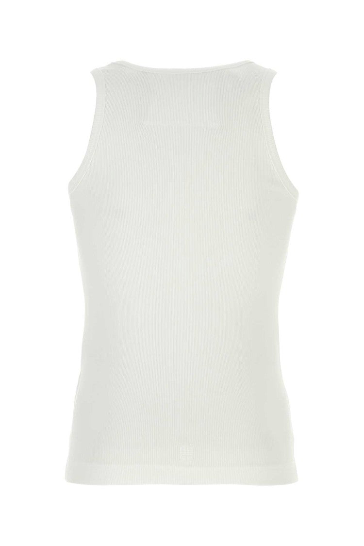 Givenchy White Stretch Cotton Tank Top