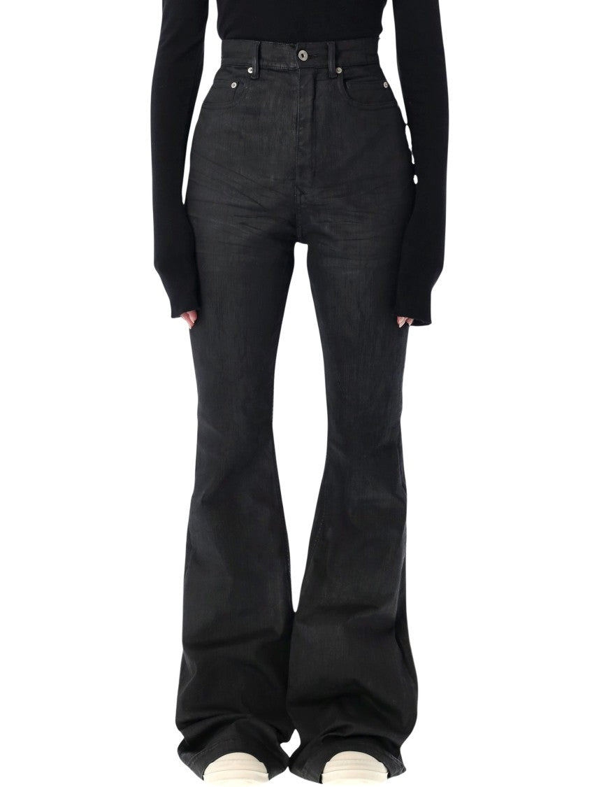 Drkshdw By Rick Owens Bolan Bootcut Waxed Jeans
