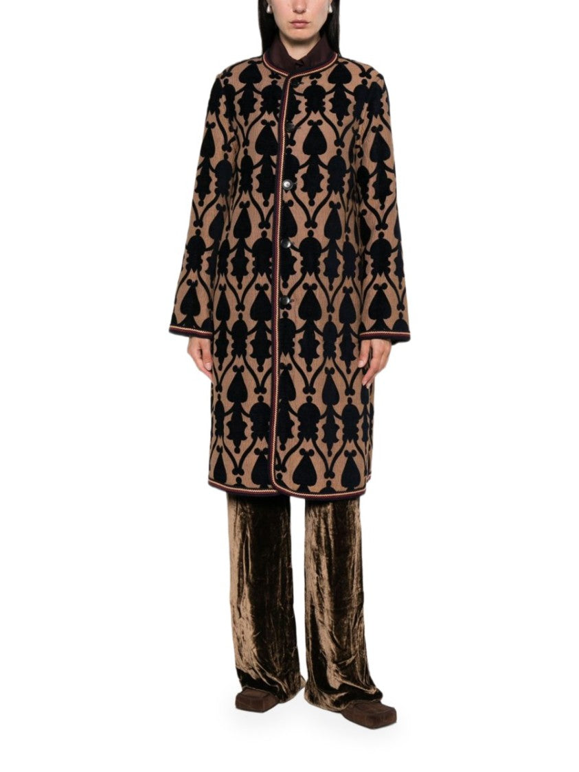 Etro Multicolor Reversible Cotton-Blend Cape