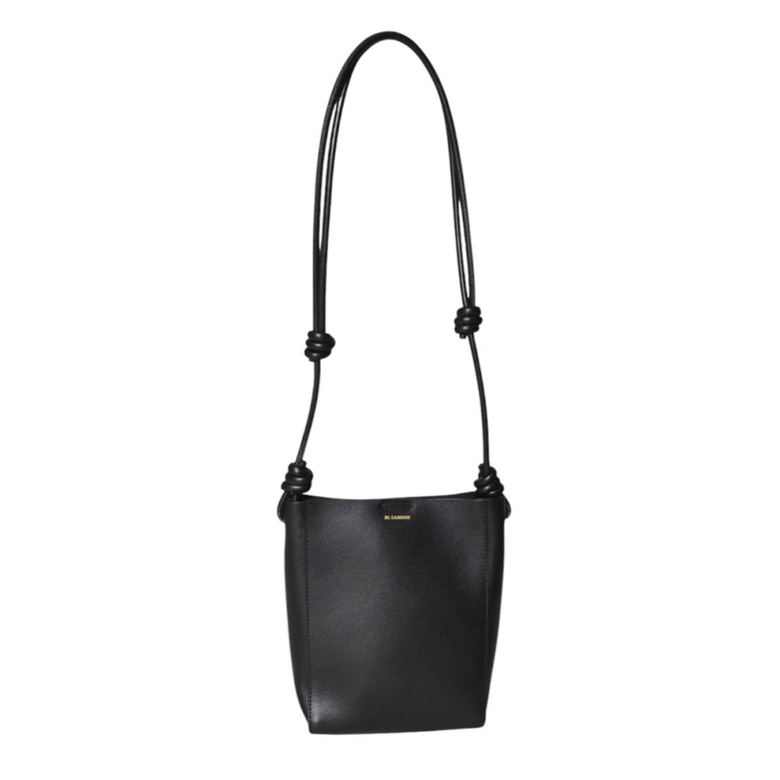 Jil Sander Giro Crossbody Small Black Leather Crossbody Bag