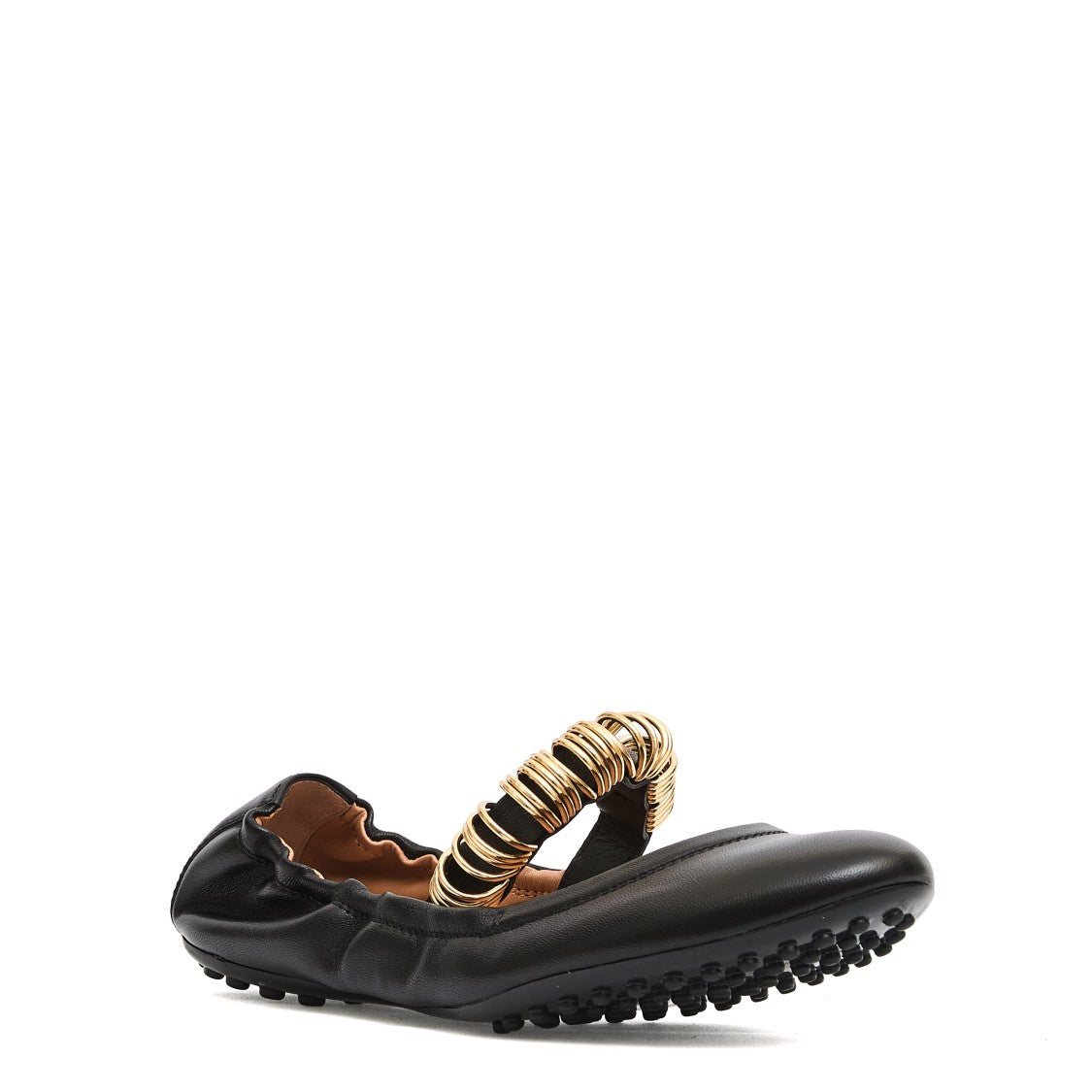 Tod's Black Gommino Leather Ballerinas
