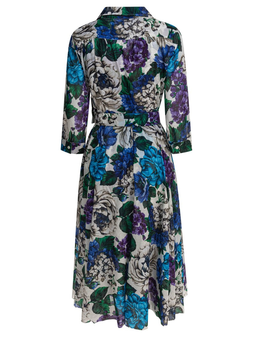 Samantha Sung Knee-Length Floral Print Dress