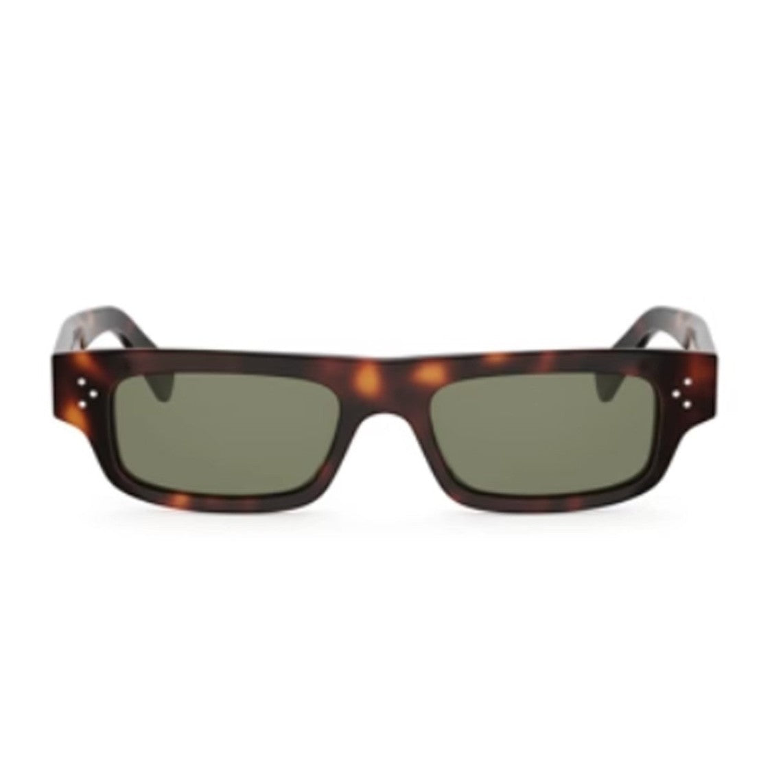 Celine Havana Three Dots Acetate Rectangular Sunglasses