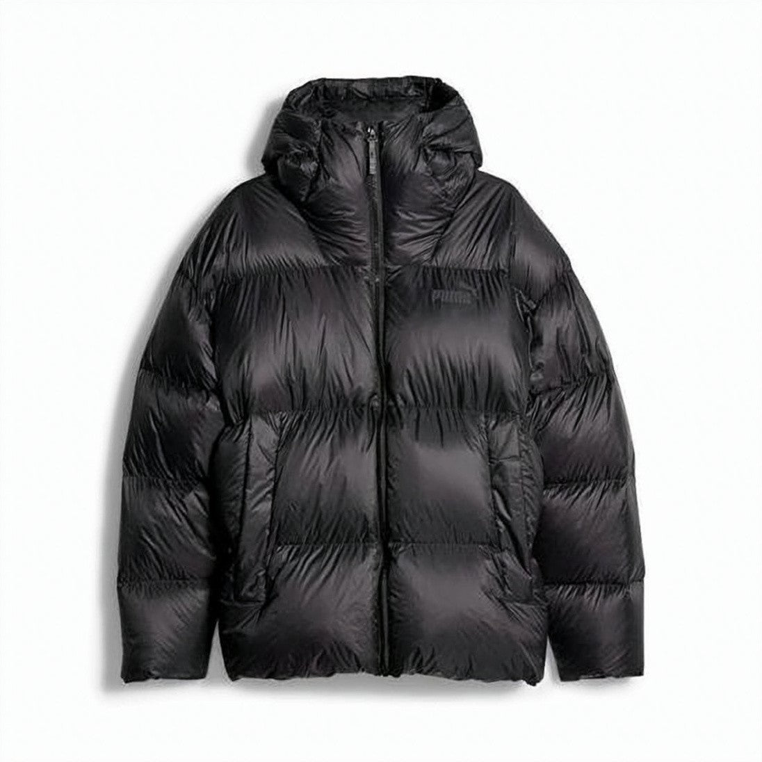 Puma Quilted Puffer Jacket With High Collar And Hood