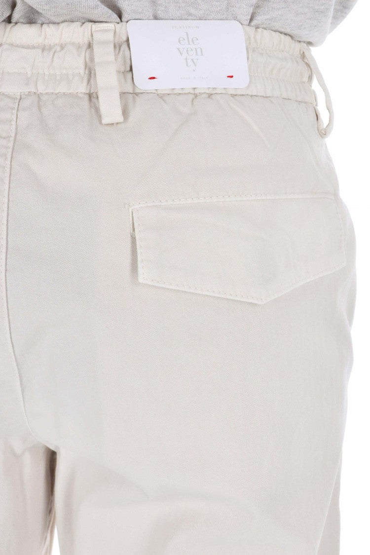 Eleventy Comfort Cotton Drawstring Trousers