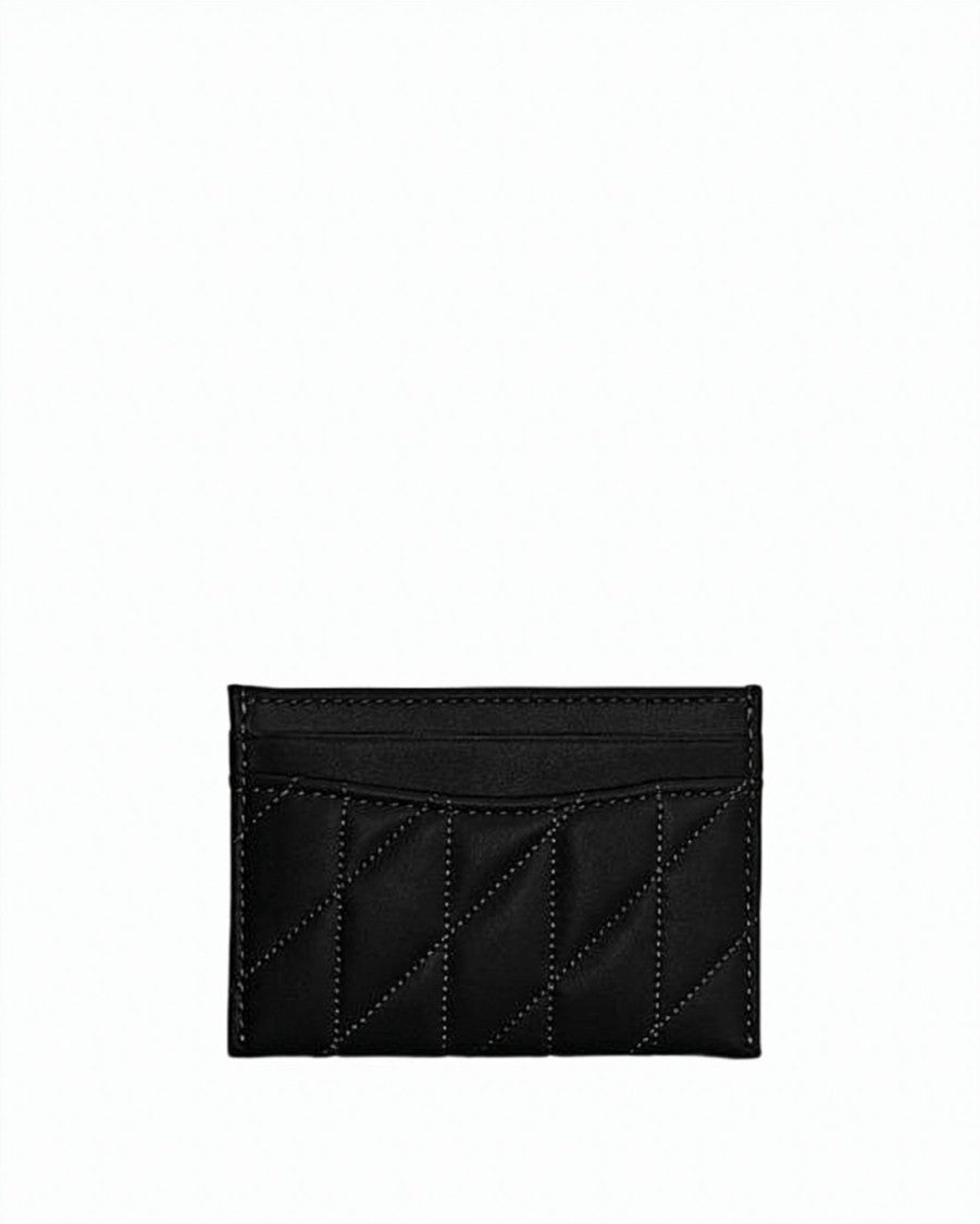 Coach Rectangular Quilted Calf Leather Card Holder