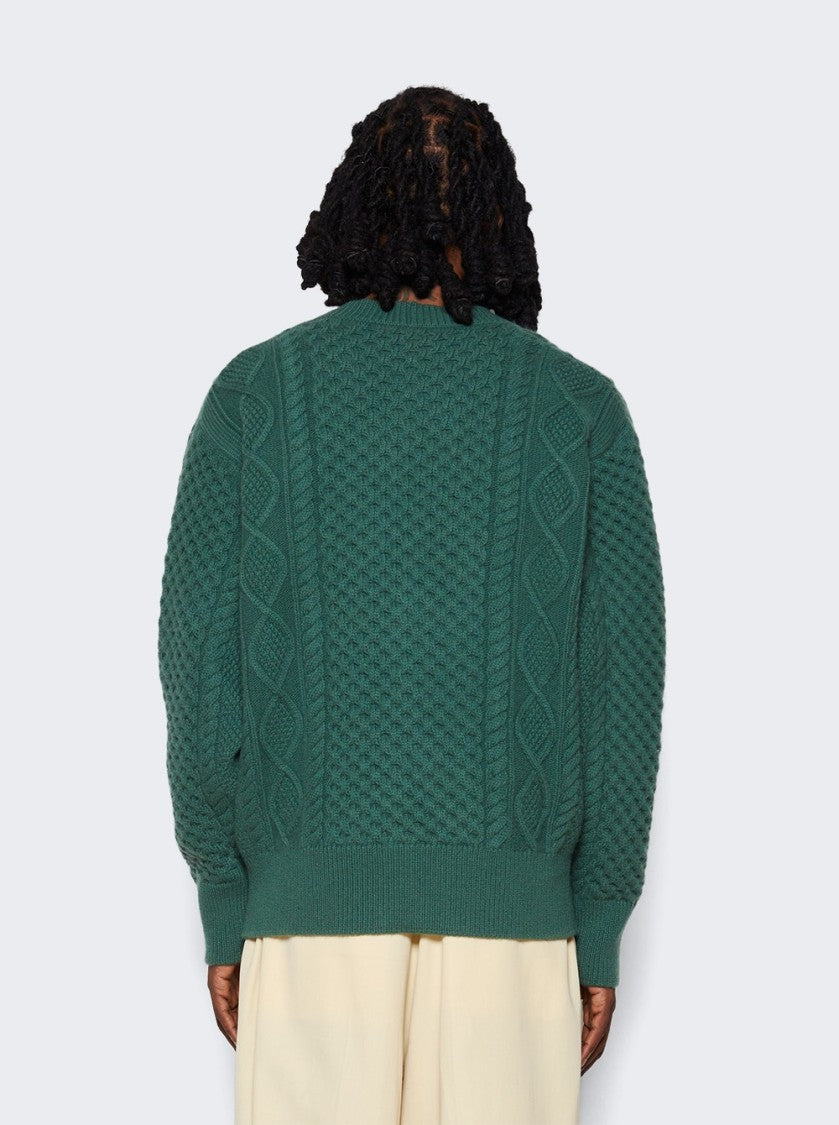 Bally Cable-Knit Wool Cardigan
