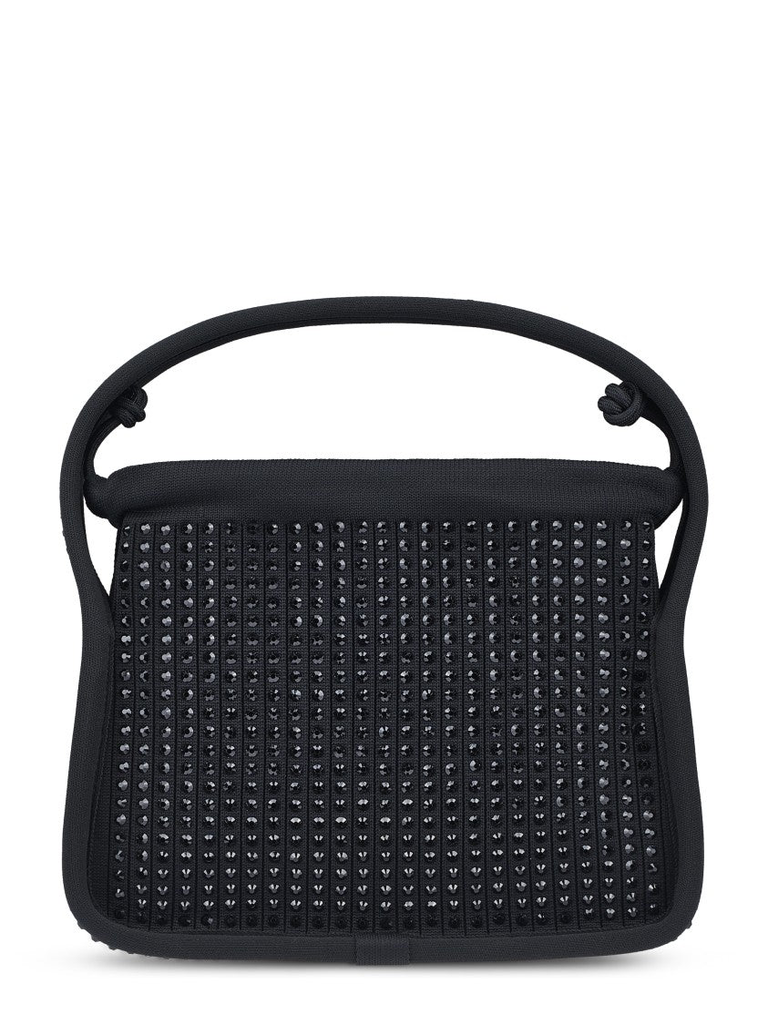 Alexander Wang Compact Textured Black Bag With Metallic Studs