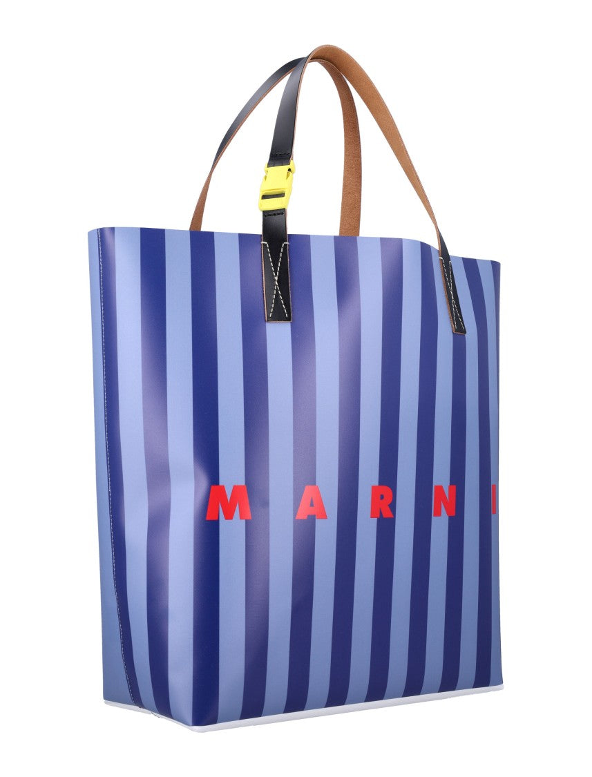 Marni Bold Striped Tribeca Shopping Bag