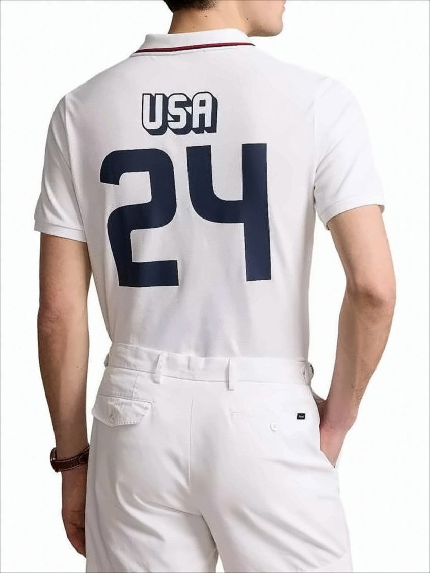 Polo Ralph Lauren White Polo Shirt With Classic Collar