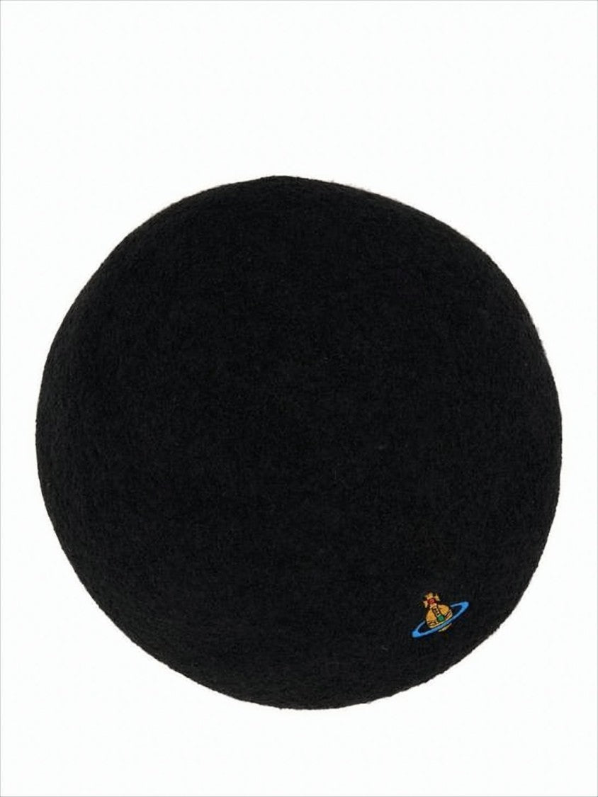 Vivienne Westwood Classic Black Wool Beret