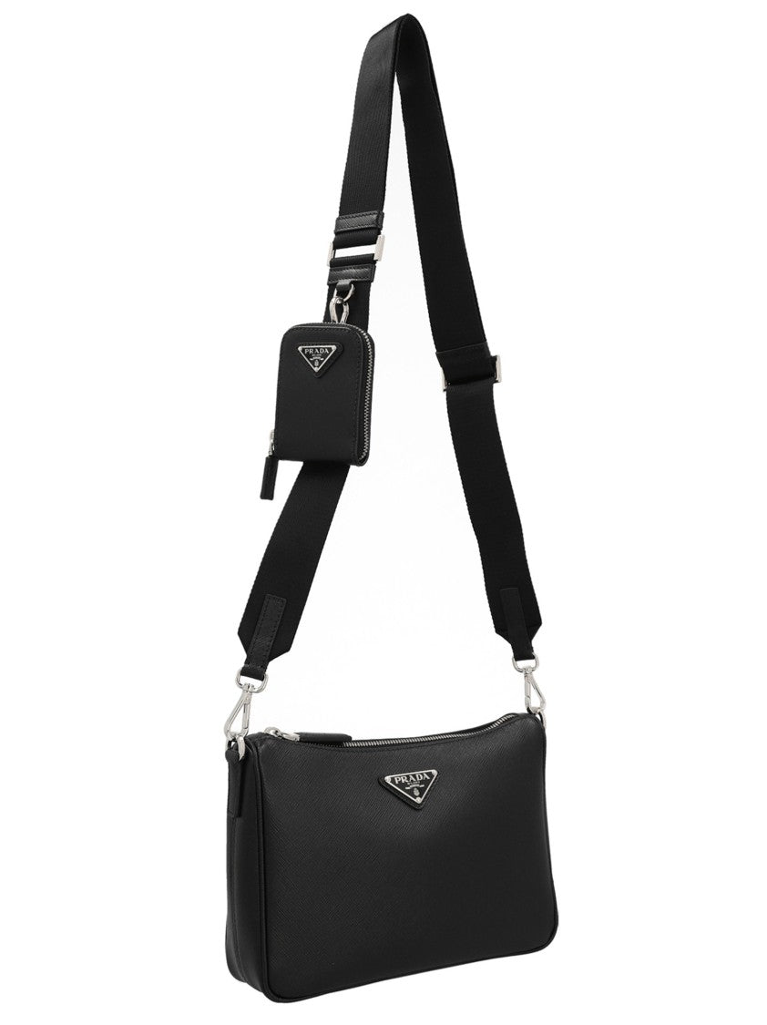 Prada Re-Nylon & Saffiano Crossbody Bag