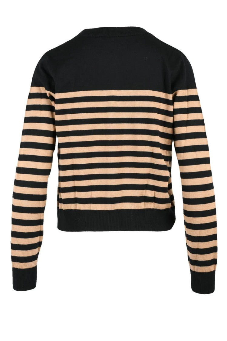Elisabetta Franchi Short Crewneck Cardigan - Brown/Beige