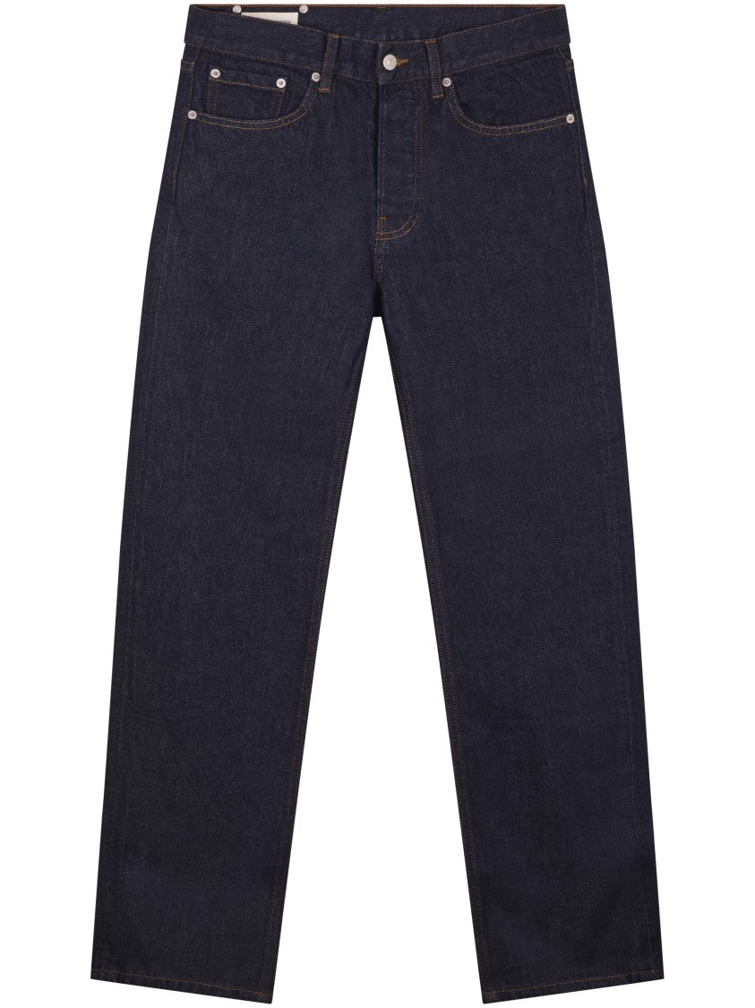 Dries Van Noten Tailored Blue Trousers With Structured Waistband