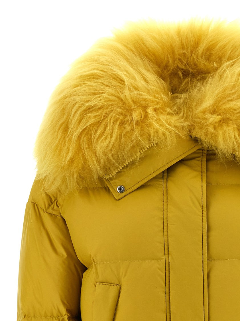 Yves Salomon Fur Insert Down Jacket