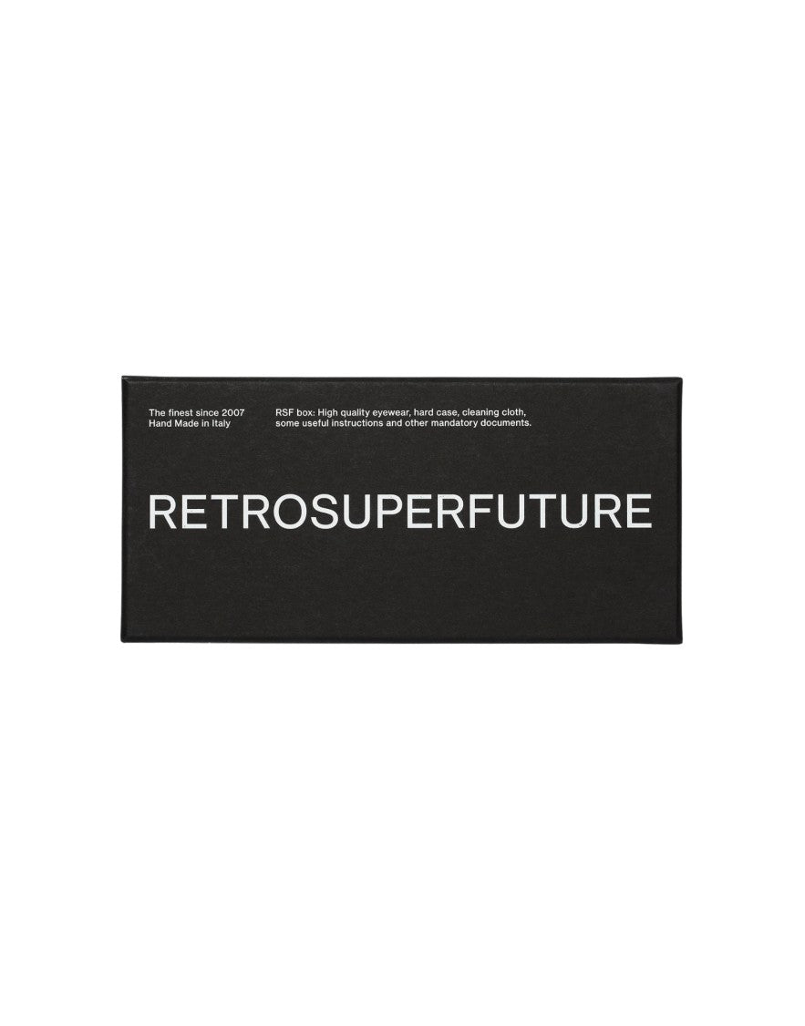 Retrosuperfuture Rectangular Acetate Sunglasses With Cut-Out Bridge