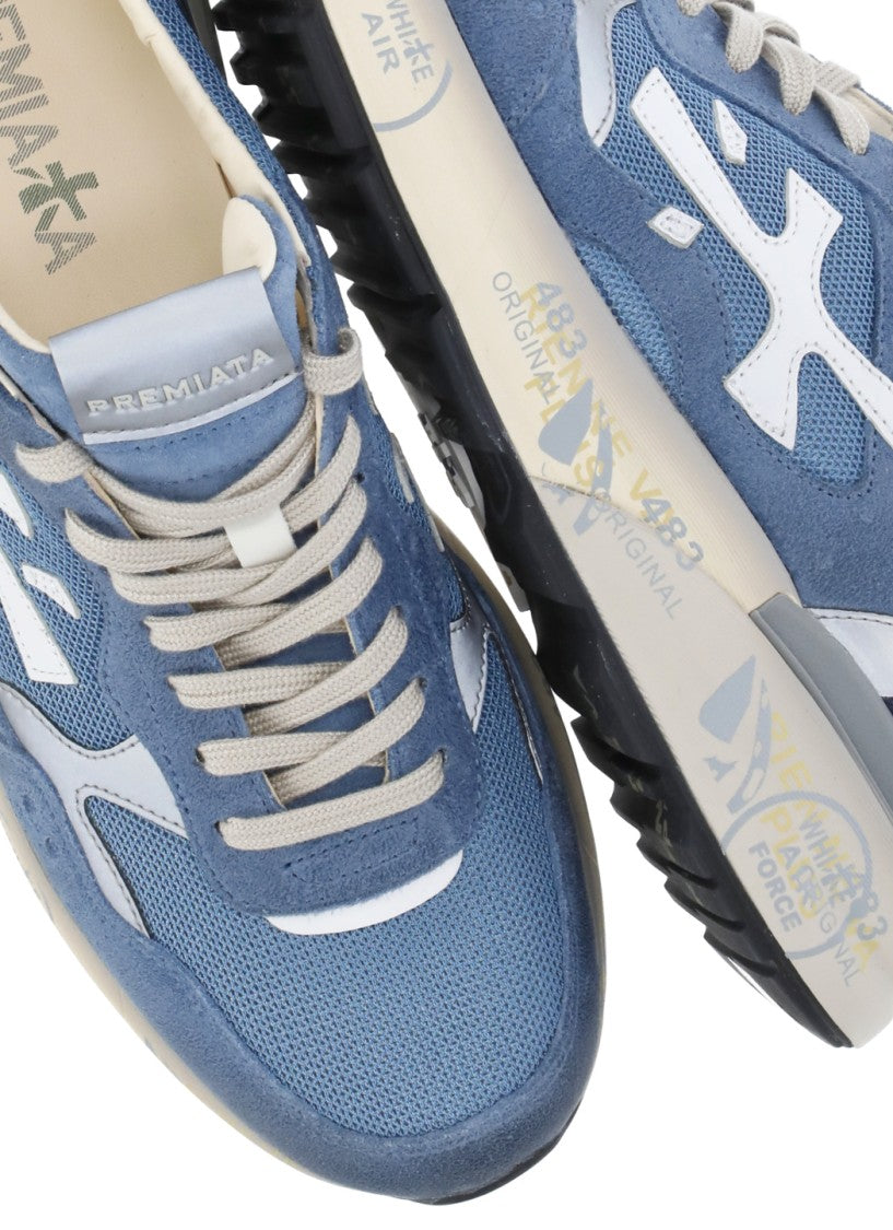 Premiata Blue Mick 0.1 Suede Sneakers